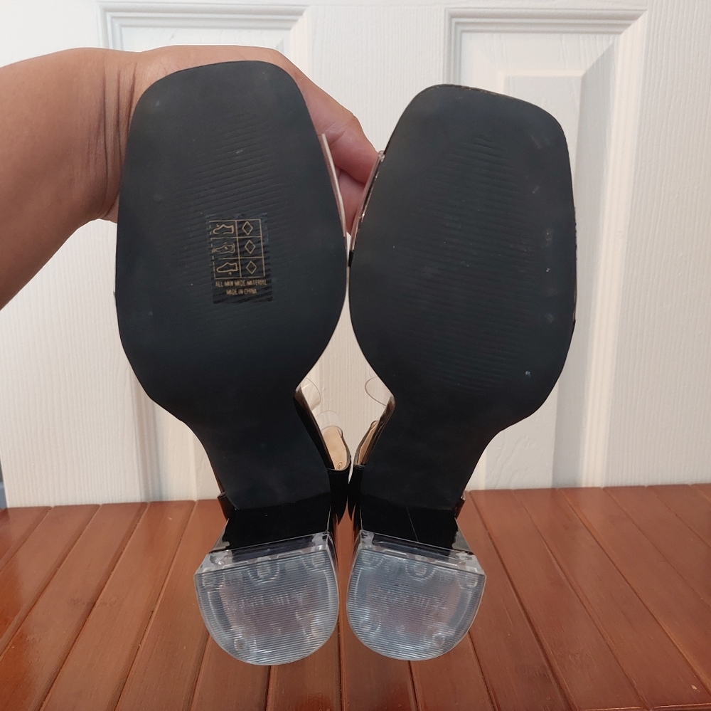 NEW CHUNKY TRANSPARENT HEEL size 9 - Picture 7 of 9